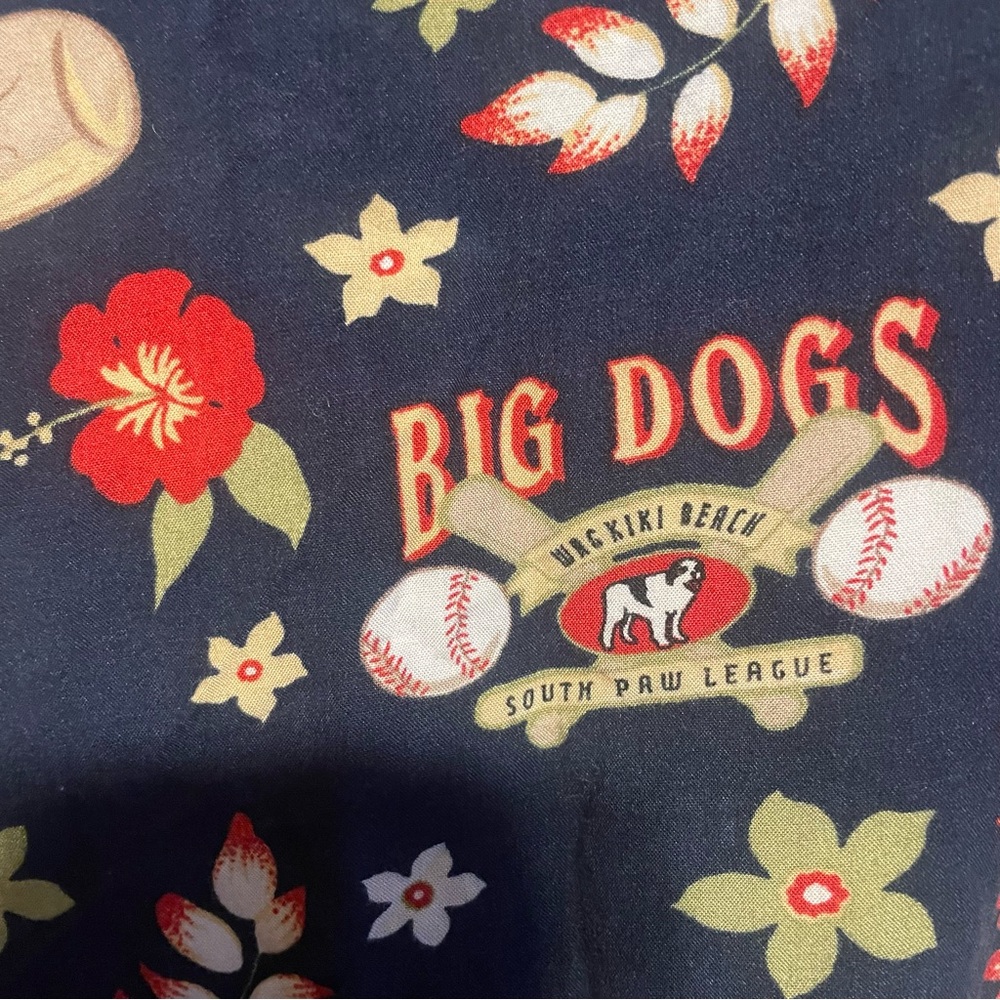 Big Dogs x Baseball /hawaii style button up - Picture 4 of 6